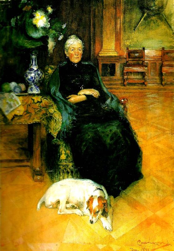 Carl Larsson portratt av fru gothilda furstenberg oil painting image